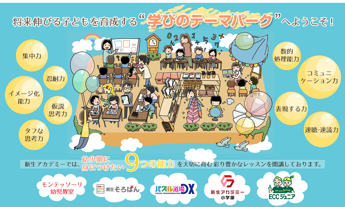 将来伸びる子どもを育成する“学びのテーマパーク”へようこそ！